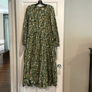 Anthropologie - Porridge Prairie Style cotton midi dress